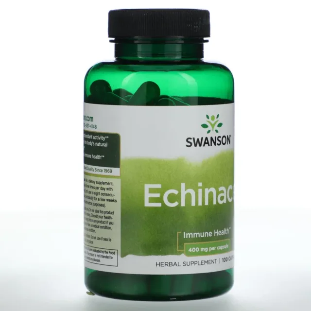 Swanson Echinacea 400 mg 100 Vegan Caps