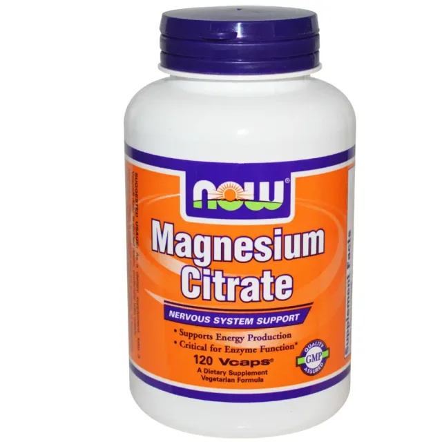 NOW FOODS MAGNESIUM CITRATE 120 VEG CAPS