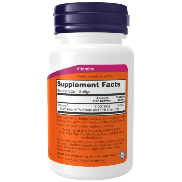NOW FOODS VITAMIN A 25000