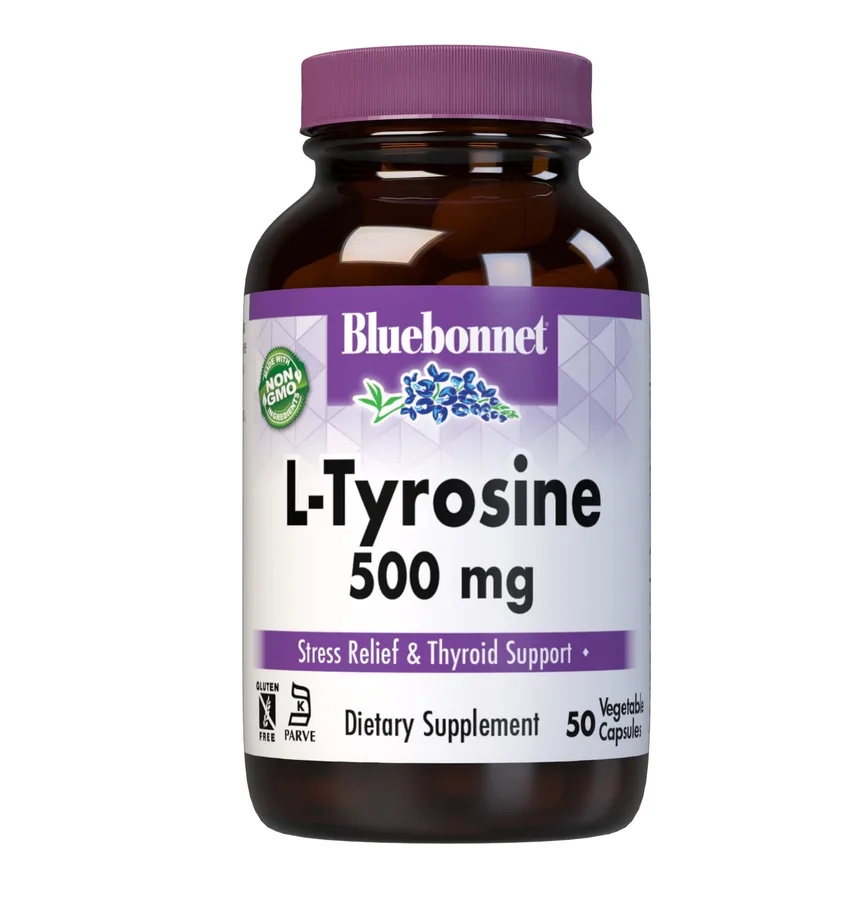 BLUEBONNET L-TYROSINE 500 mg 50 VEG CAPS