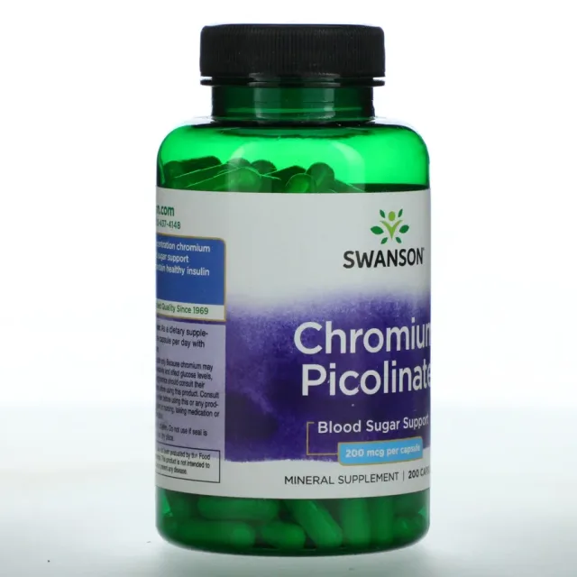 SWANSON CHROMIUM PICOLIANTE 200 MG 200 CAPS