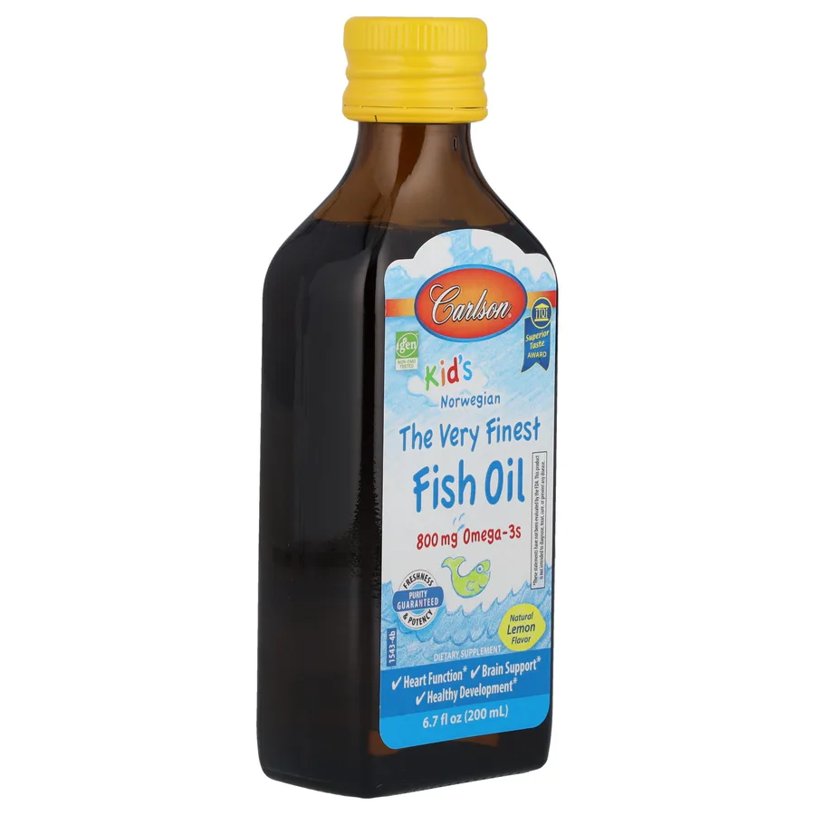 CARLSON LABS KIDS VERY FINEST FISH OIL LEMON. 6FLOZ LIQUID