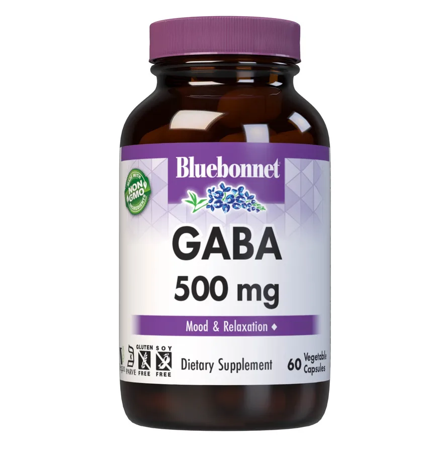 BLUEBONNET GABA 500 mg 60 VEG CAPS