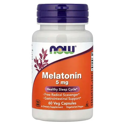 NOW MELATONIN 5 mg 60 veg caps