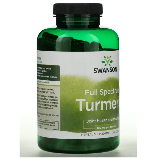 Swanson Turmeric 720 mg 240 Vegan Caps