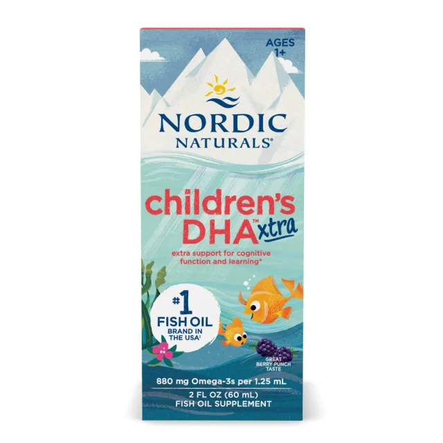 Nordic Naturals, Children's DHA™ Xtra, Ages 1-6, Great Berry Punch 60 ML
