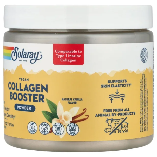 Solaray, Vegan Collagen Booster Powder,  Natural Vanilla