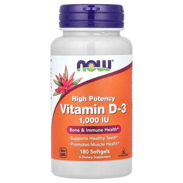 NOW FOODS VITAMIN D-3 1000IU 180CT