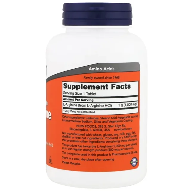 NOW FOODS L-ARGININE 1000 MG 120 CAPS