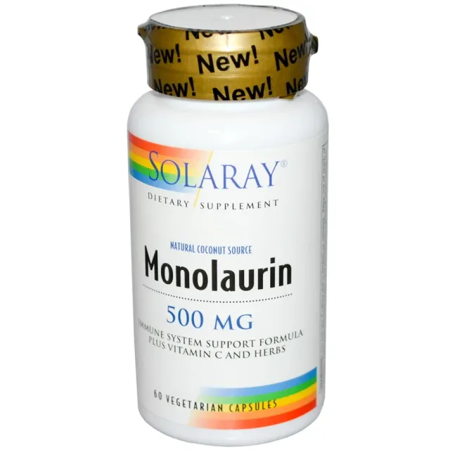 SOLARAY MONOLAURIN 500 MG 60 VEGCAPS