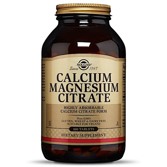 SOLGAR CALCIUM MAGNESIUM CITRATE 100 TABS
