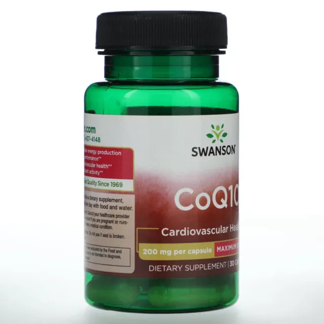 Swanson Coq10 200 mg 30 Vegan Caps