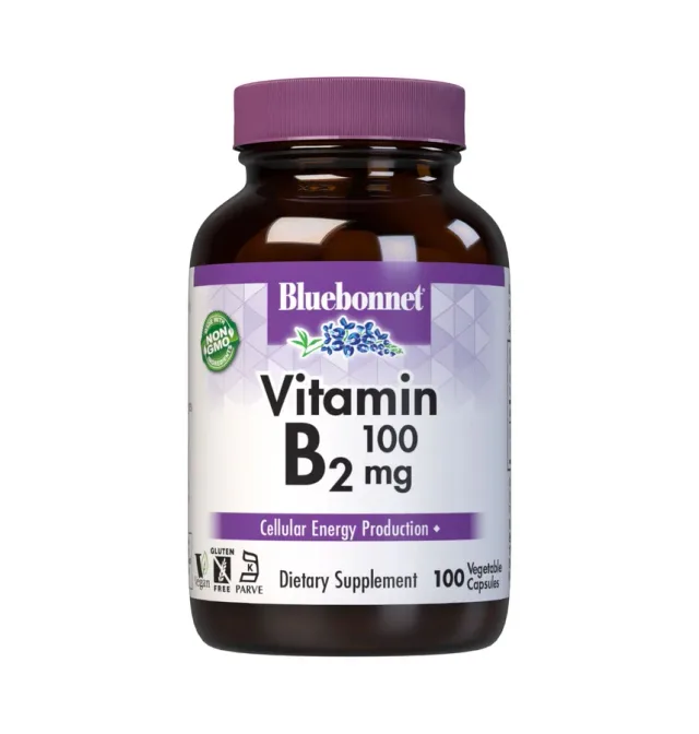 BLUEBONNET VITAMIN B-2 100 mg 100 VEG CAPS
