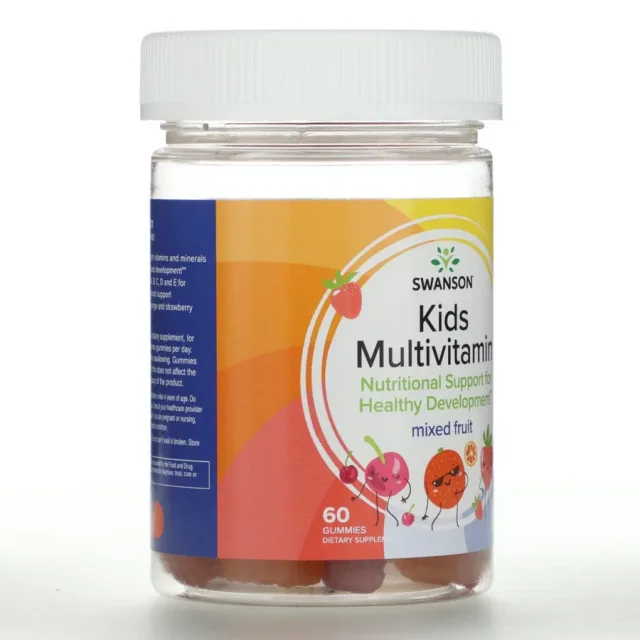 Swanson Kids Multivitamin Mixed Fruit 60 Gummies