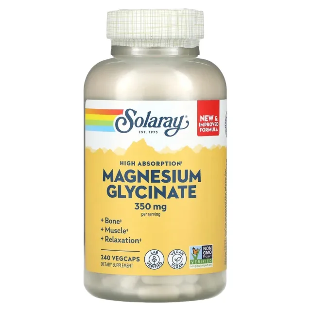SOLARAY MAGNESIUM GLYCINATE 350 MG 240 CAPS