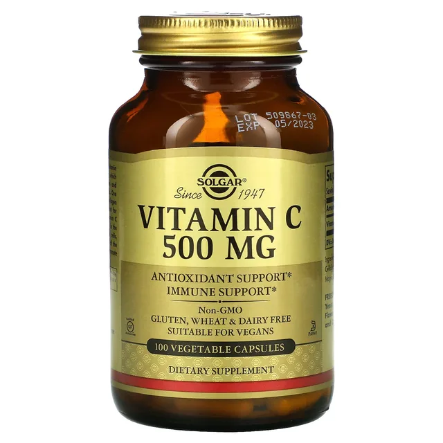 SOLGAR VITAMIN C-500 MG 100 CAPS