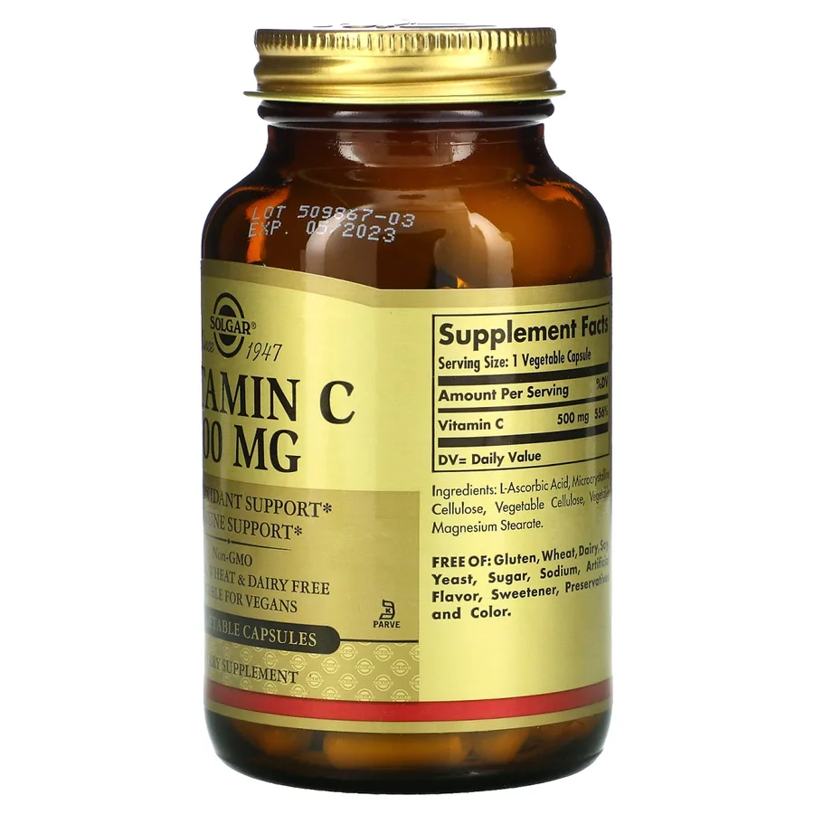 SOLGAR VITAMIN C-500 MG 100 CAPS