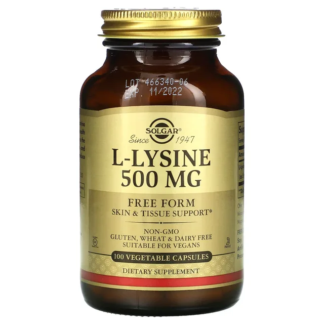 SOLGAR L-LYSINE 500 MG 100 CAPS